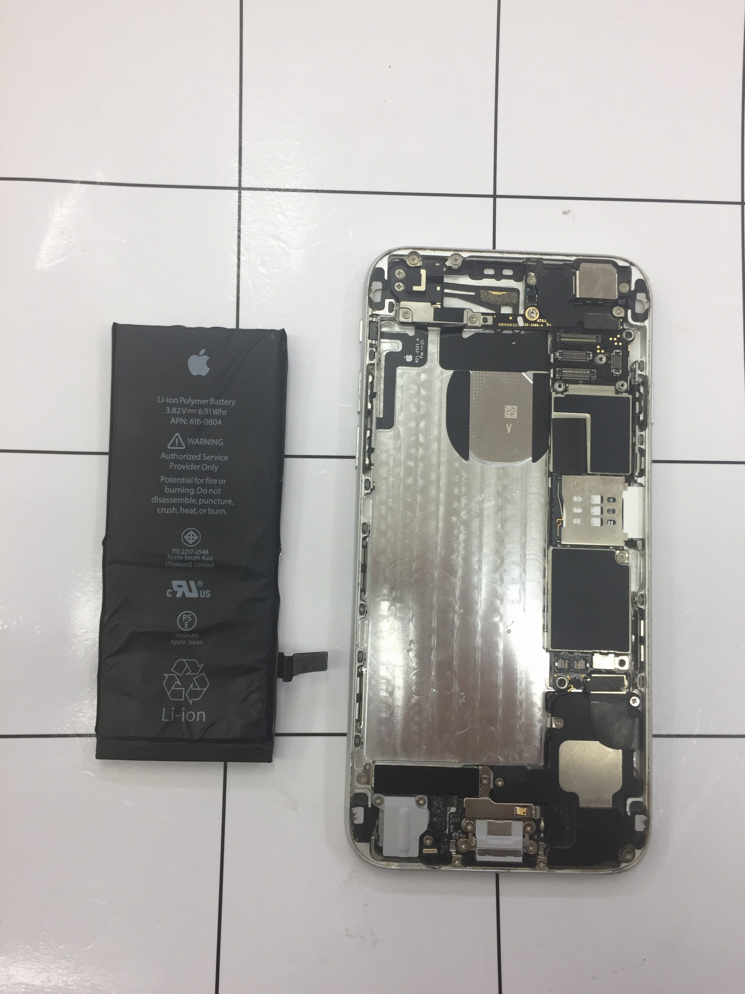 千葉　四街道　iPhone６　バッテリー交換　あいプロ