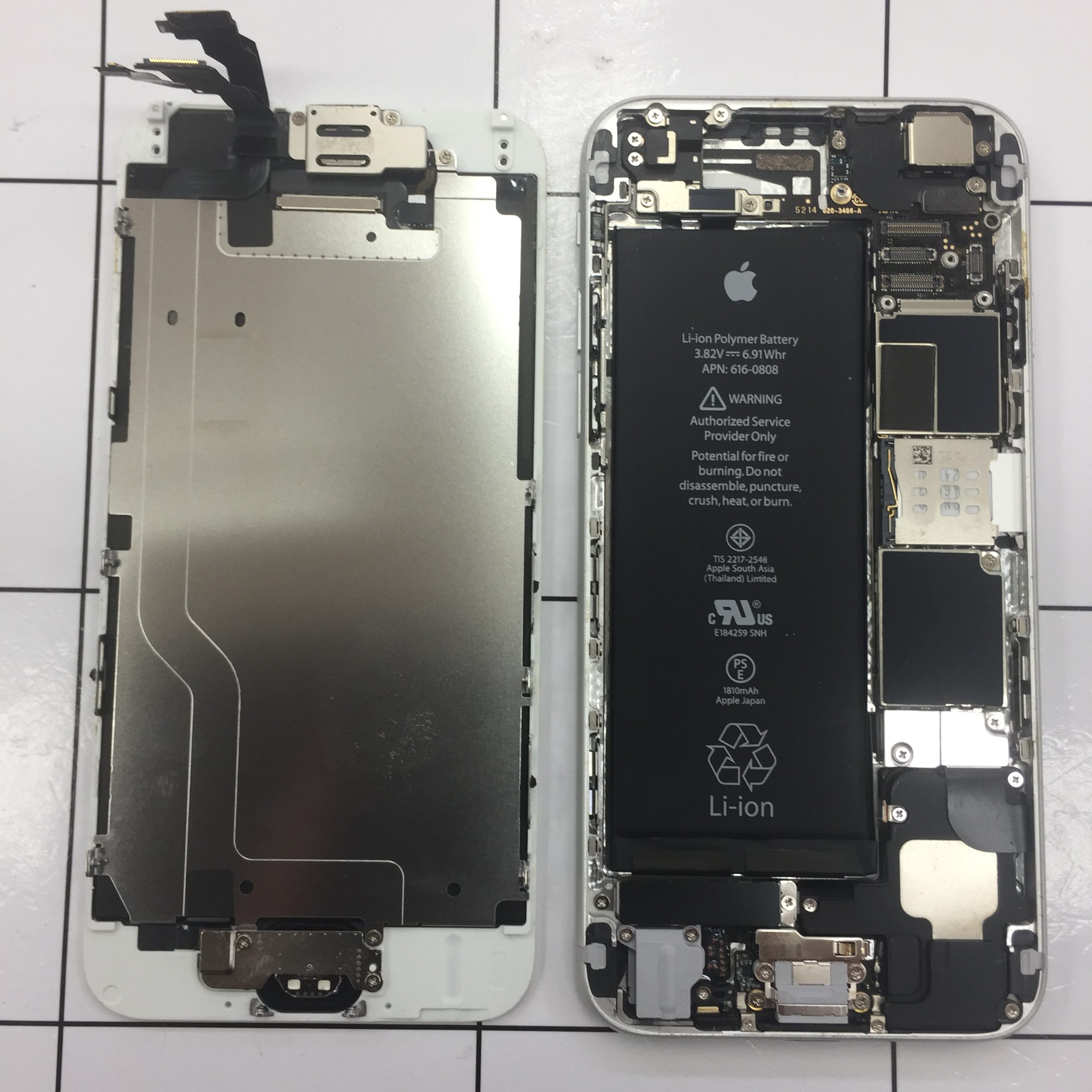 佐倉市からご来店の、iPhone６の画面割れ 最安修理です！　スマホ修理のあいプロ四街道店